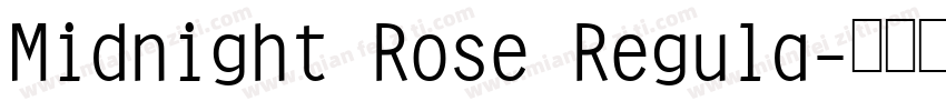 Midnight Rose Regula字体转换